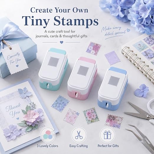 CYFUN DESIGN 2Pcs Stamp Punch, 1.5X1.25in Large Stamp Punch, 1x0.8in - Image 4