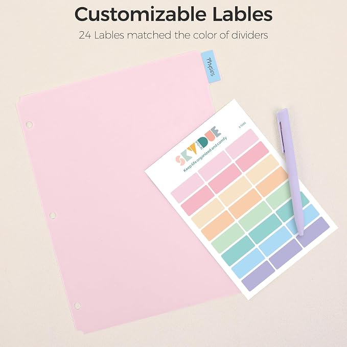 SKYDUE Binder Dividers with Tabs - Image 7