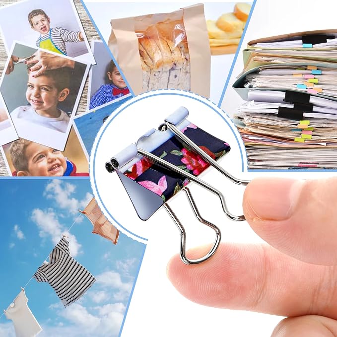 Fasmov 148 Pcs Cute Binder Clips - Image 8