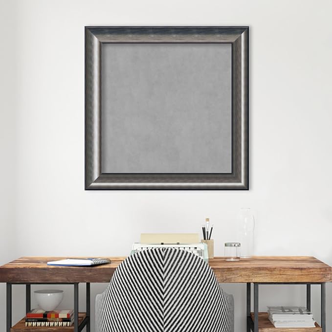 Amanti Art Silver Framed Magnetic Board 30x30 Medium Vision Board - Image 4