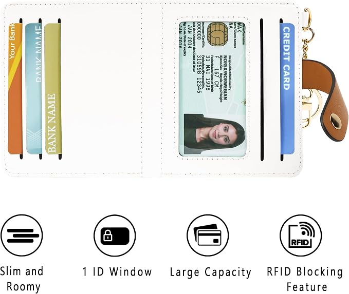 Airkit Small Wallet Women RFID, PU Leather Card Holder - Image 7