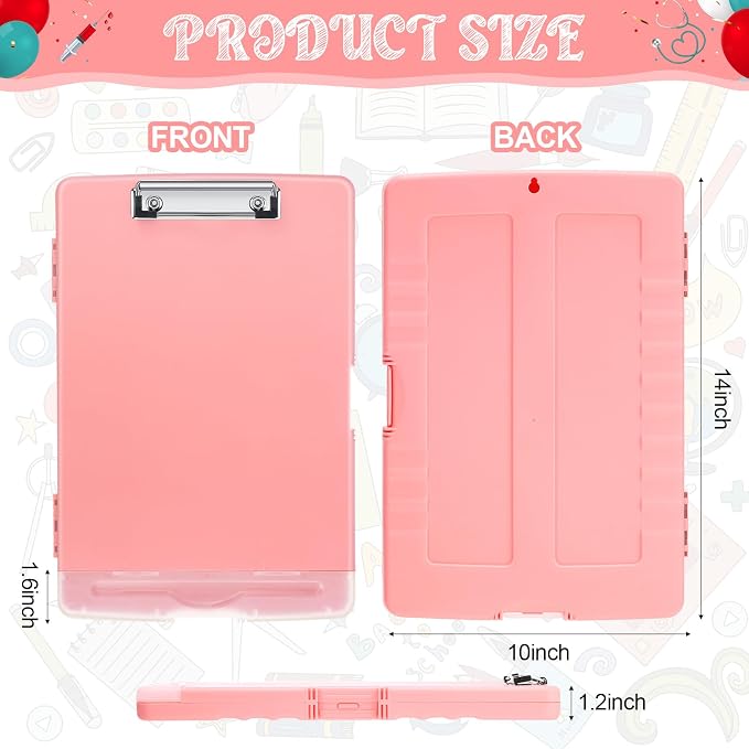 Crtiin 6 Pcs Colored Clipboard - Image 2