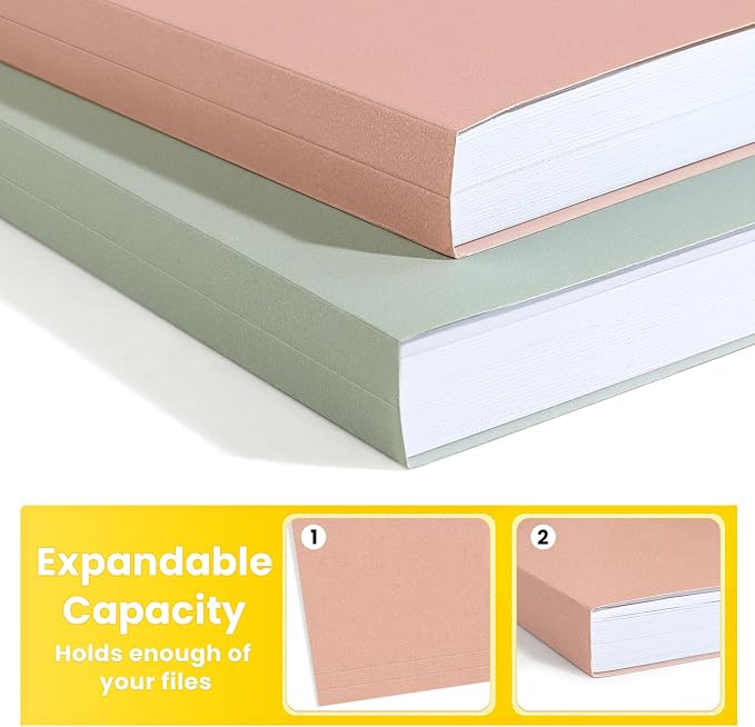 SUNEE File Folders, 18 Pack Manilla Folders 8.5 x 11, Colored Folder Office - Image 5
