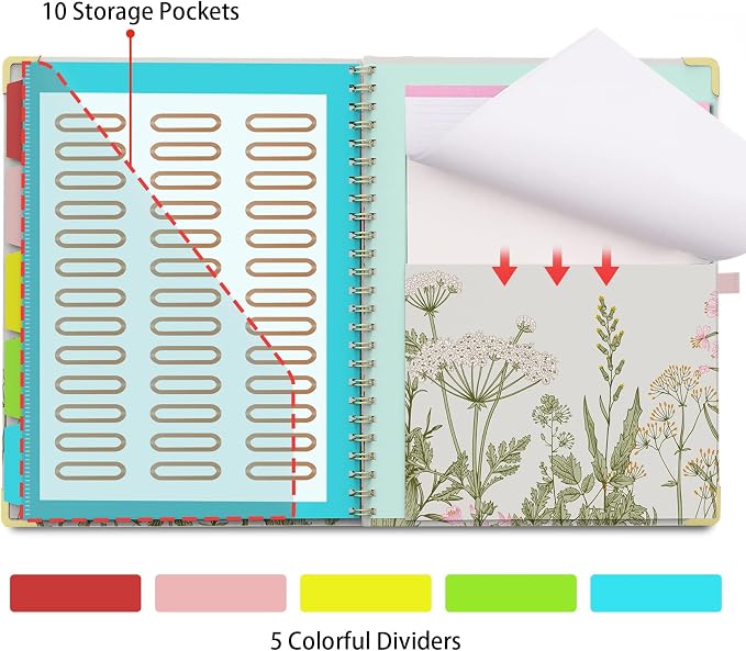 Clipboard Folio with Storage Clipboards Padfolio Notebook - Image 5