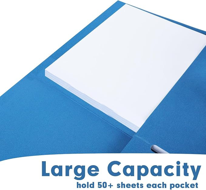 Two Pocket Folders, RAZCC 75 Pack 2 Pocket Folders Fit Letter Size Paper - Image 5
