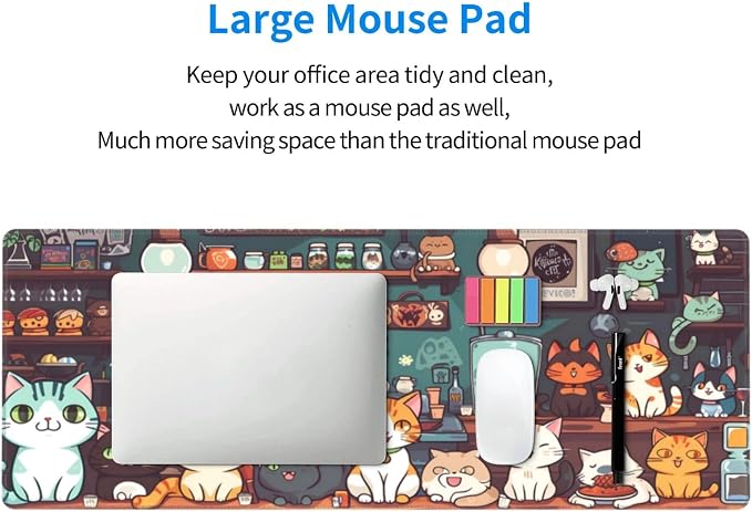 Gaming Mouse Pad Desk Pad, Extended Big Mouse Pad, 31.5x11.8 Inch Long Computer - Image 6