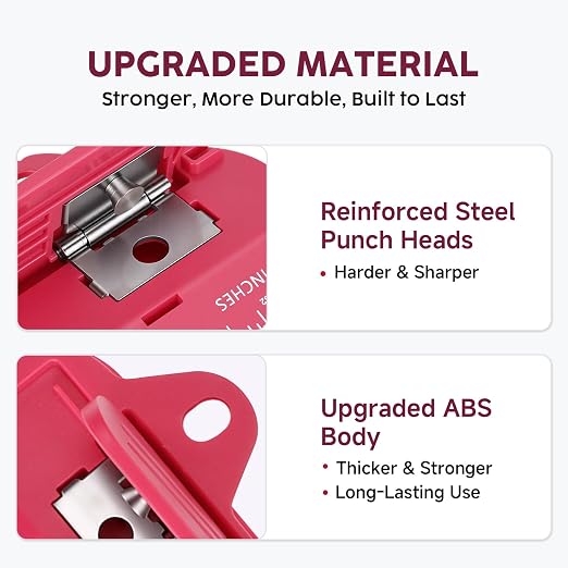 3 Hole Punch Portable Binder Punch - Image 4