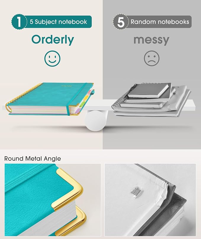 HHardcover Spiral Notebook 8.5"x11" Journal - Image 4