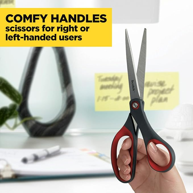 Scotch Precision Ultra Edge Scissors, 8 inch scissors 3-8 inch scissors/pack - Image 5