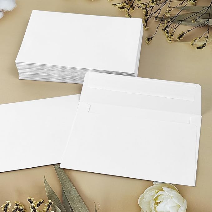 4x6 Envelopes For Invitation A4 Envelope white, 100 pack 4x6 card Envelopes - Image 5