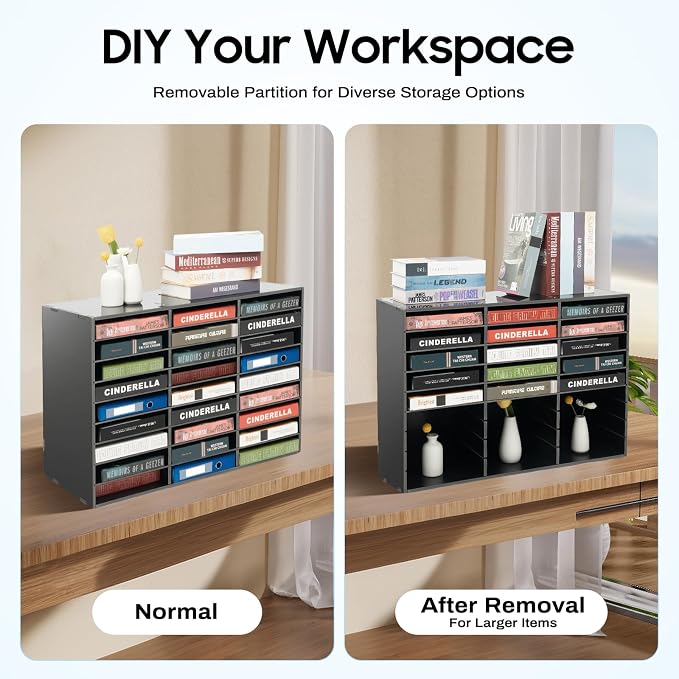 Literature Organizers, 27 Compartments Office Mailbox - Image 3