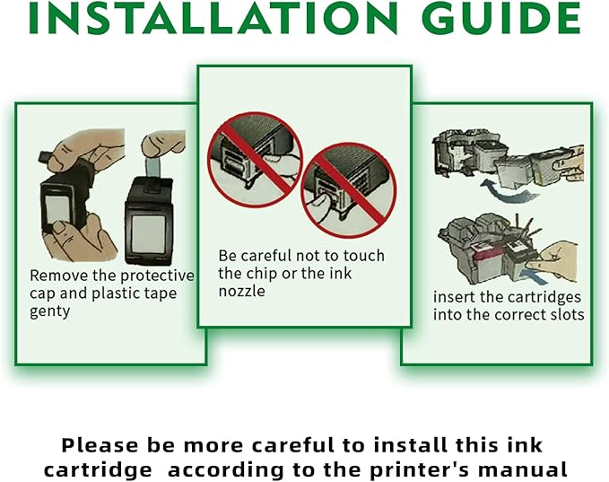 Replacement for HP 62xl Ink Cartridge Combo Pack - High Yield Ink Cartridges Compatible for hp Ink 62, Envy 5540 7640 7645 5660 OfficeJet 200 250 5740 Ink, Black, Tri-Color, 2 Pack-DeskLoop Office