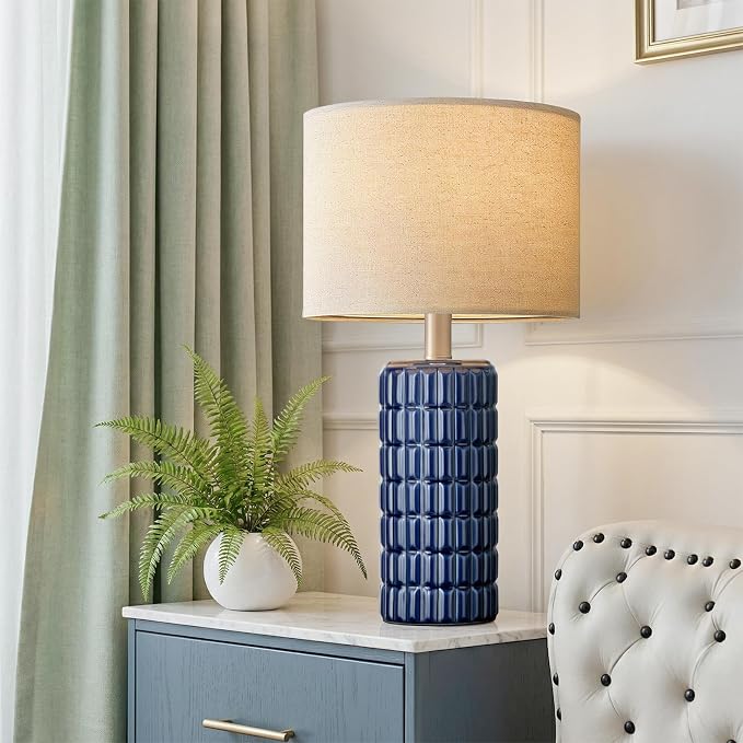 23" Modern Ceramic Table Lamps Set of 2 - Image 2