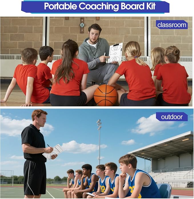 Double-Sided Basketball Coaching Clipboard & Dry Erase Whiteboard - Image 6