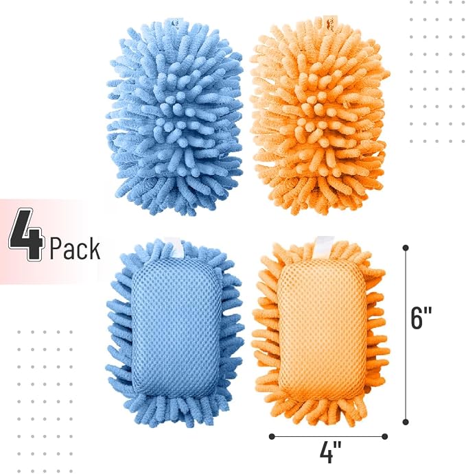 Mr. Pen- Magnetic Microfiber Shag Whiteboard Erasers, 4 Pack | Dual Surface - Image 2