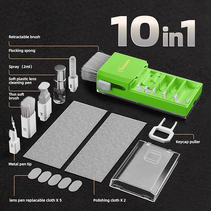 Tassmpitor Laptop Screen Keyboard Cleaner Kit, All in 1 Electronics Cleaning - Image 7