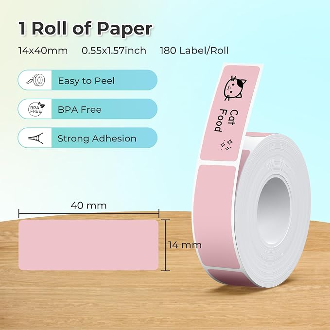 Nelko Genuine P21 Label Maker Tape, Adapted Label Print Paper, Standard - Image 2