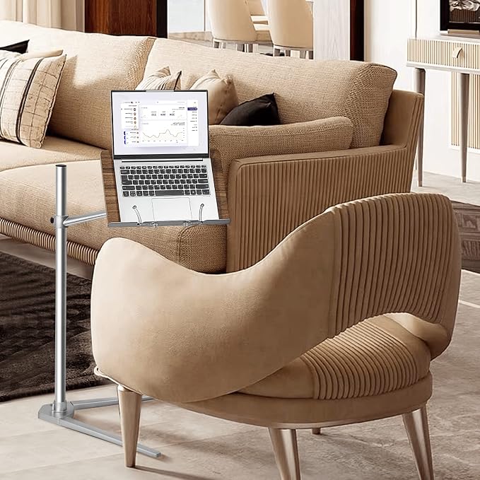 Bookstand, Rotating Holder for Laptop/Tablet/Phone, 2 Spring Clips - Image 9