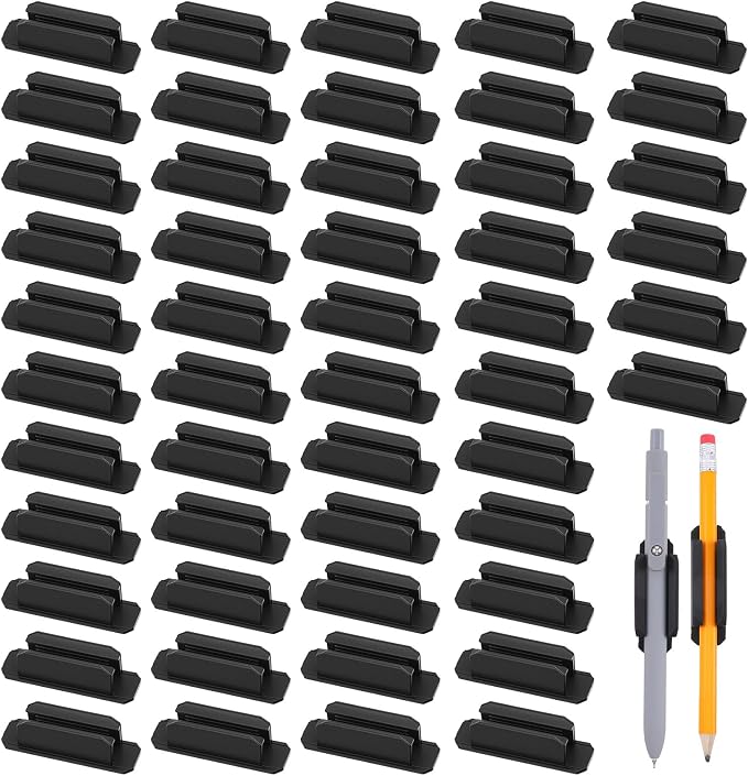 50pcs Silicone Pen Holder for Desk Adhesive Pencil Holders for Desk Silicone - Image 7