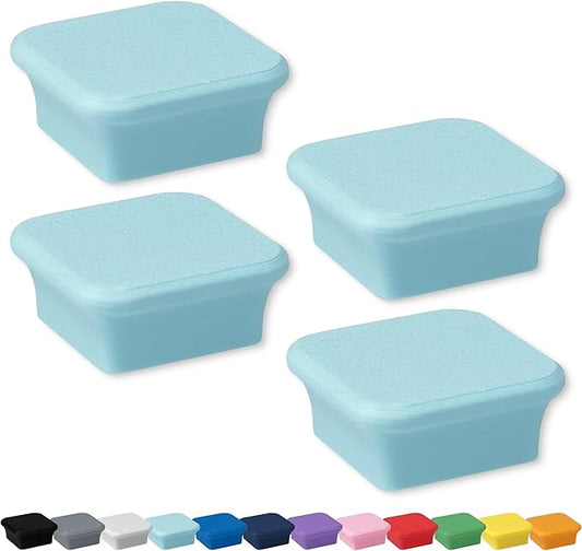 Glassboard Studio MiniBar Magnet - Strong Neodymium Rare Earth Magnets for Fridge, Whiteboard, Locker & Magnetic Glassboards - Ideal for Crafting & Office Use - Strong Fridge Magnets (Ice Blue, 2)-DeskLoop Office