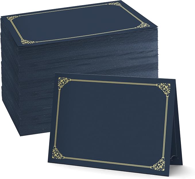 BELLE KR® Blue Certificate Holders 8.5 x 11, Documents and Diplomas by BELLEKR