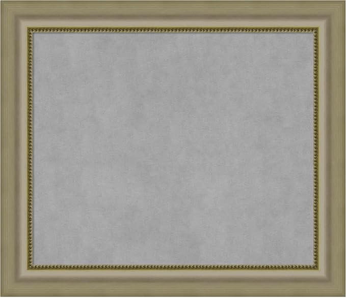 Amanti Art Silver Framed Magnetic Board 25x29 Medium Vision Board by AmantiArt