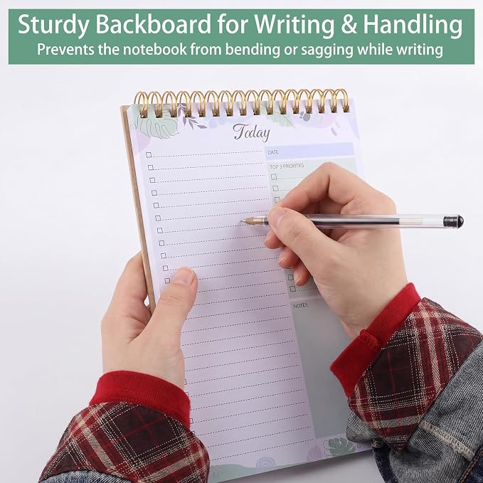 Thboxes 2 Packs To Do List Notepad, 104 Pages To Do List Notebook A5 Undated - Image 5