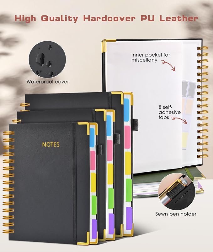 Hardcover Spiral Notebook 8.5"x11" Journal - Image 2