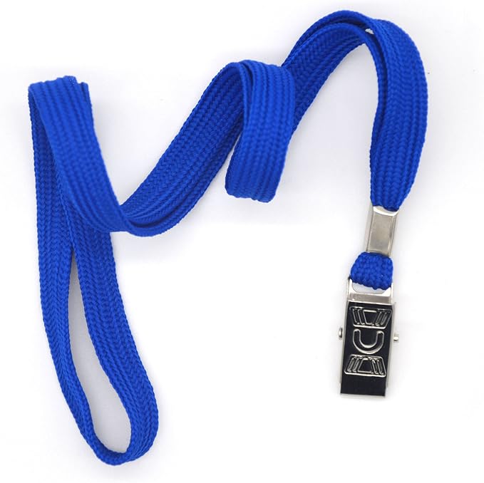Bird Fiy 50 Pcs Cotton Lanyards Bulldog Clip 32-inch Flat Braid Neck Lanyard - Image 3