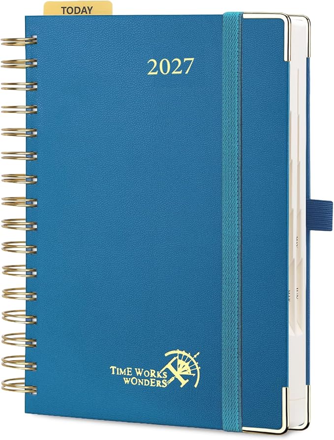 POPRUN 2027 Daily Planner One Page Per Day, 5.75" x 8.5", Calendar Book from by POPRUN