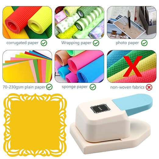 Paper Corner Punch Square Edge Pattern, Large Craft Corner Punch Paper Cutter - Image 5