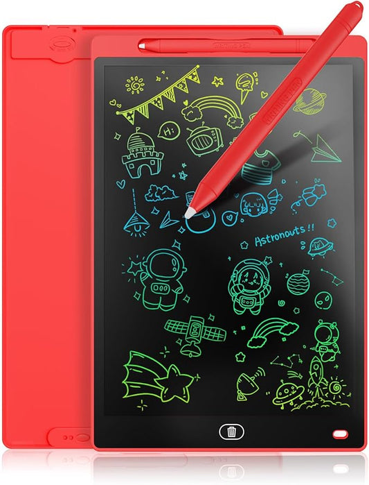 Genialba LCD Writing Board 10 Inches, Colourful Electronic Tablet, Portable by Genialba