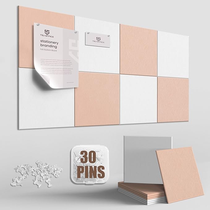 TSJOFFICE Large Cork Board for Wall by TSJOFFICE-WipeCleanThinkGreenWorkSmart