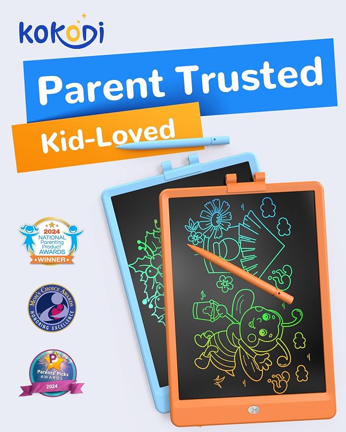KOKODI LCD Writing Tablet, 10 Inch Colorful Doodle Board Drawing Tablet - Image 2
