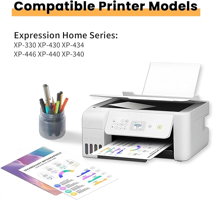 Remanufactured Ink Cartridge Replacement for Epson 288 288XL Ink Cartridges Compatible with Expression XP-440 XP-330 XP-430 XP-434 XP-340 XP-446 Printer(Black, Cyan, Magenta, Yellow)-DeskLoop Office