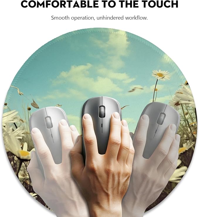 Serenity in Spring Daisies Mouse Pad - Image 3