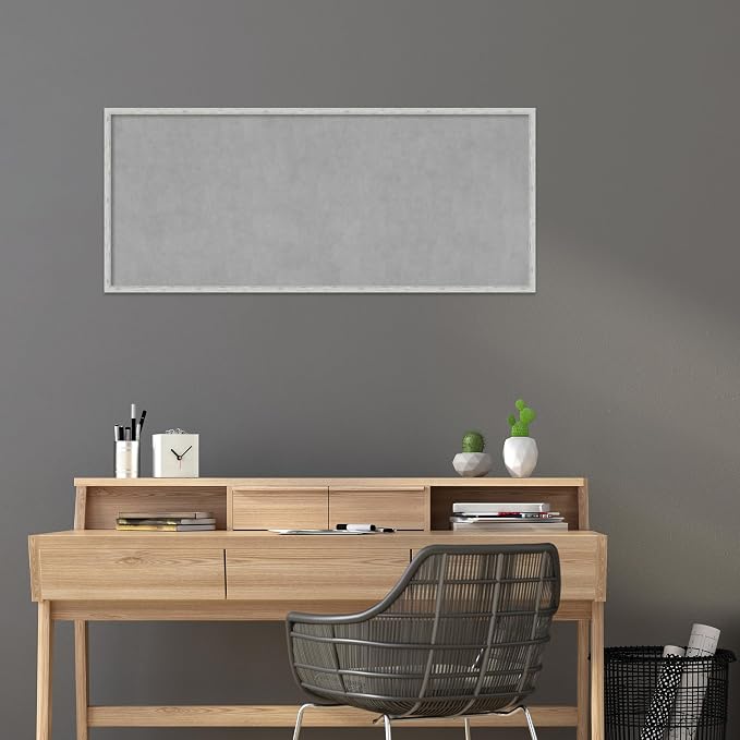 Amanti Art Silver Framed Magnetic Board 21x49 Oversize Vision Board - Image 5