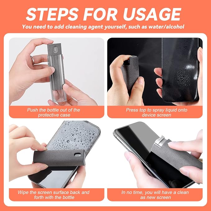 Portable Mini Screen Cleaner Spray Bottle, Clean Atomizer Bottle - Image 3