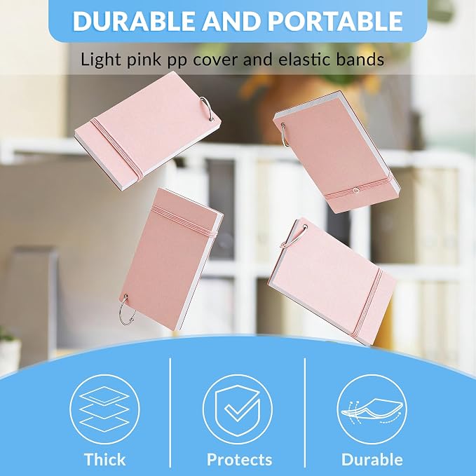 NEEWAY Ruled Index Cards with Ring 3x5 Inches, Flash Cards with Rings - Image 4