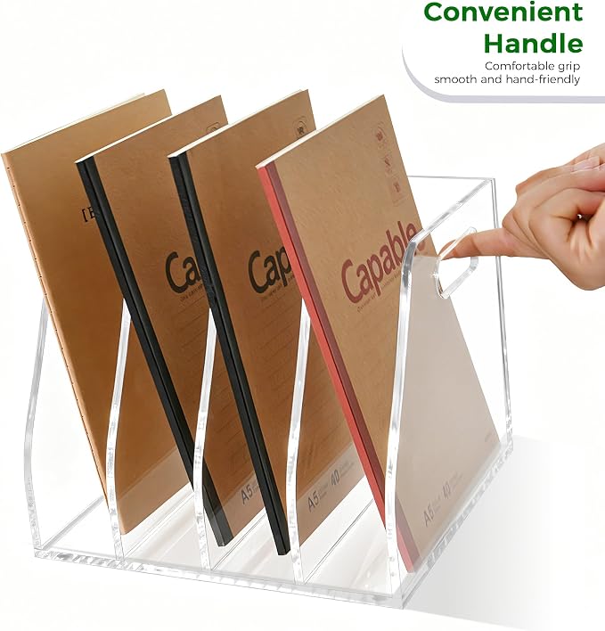 Clear Acrylic Magazine File Holder - Image 5