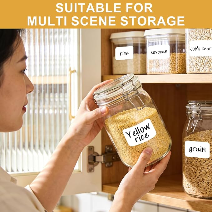 160 Pcs Labels for Storage Bins, Removable Labels for Storage Bins, Tear - Image 7