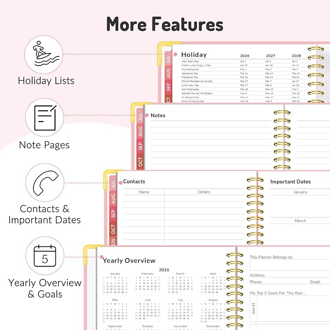 Jul 2026 - Dec 2027 Planner, Forvencer 18 Month Academic Planner 2026-2027 - Image 5