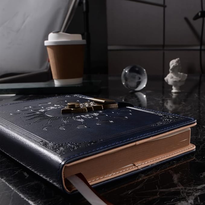ZXHQ Lock Diary for Women & Men, A5 240 Pages Lockable Journal - Image 7