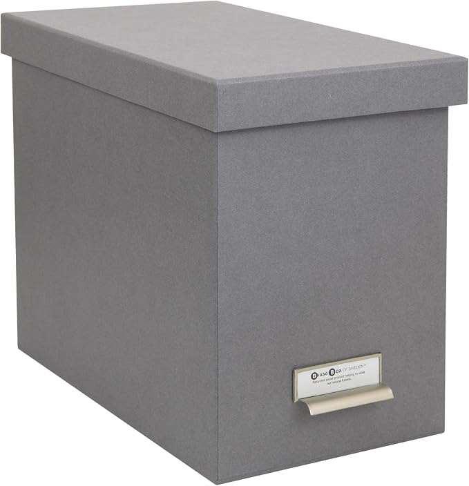 Bigso John Fiberboard Label Frame Desktop File Storage Box by Bigso