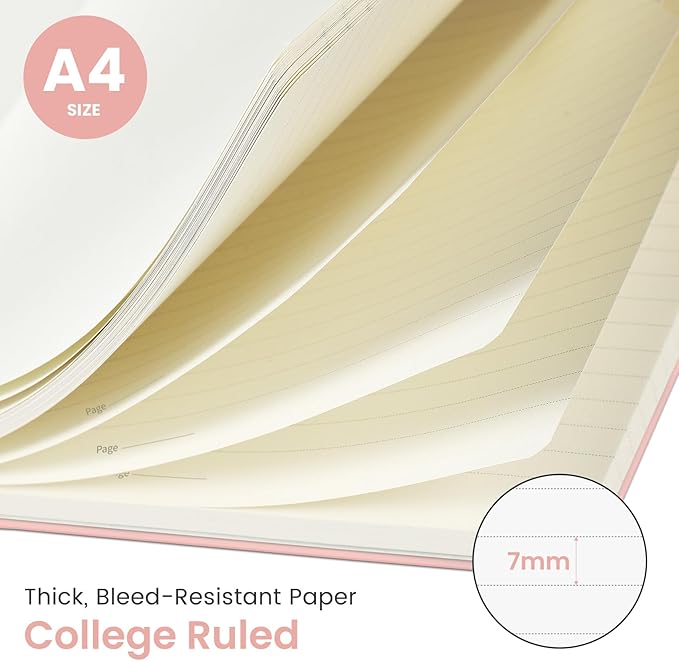 Taja Spiral Lined Notebook, 8.5"x11" Notebooks - Image 2