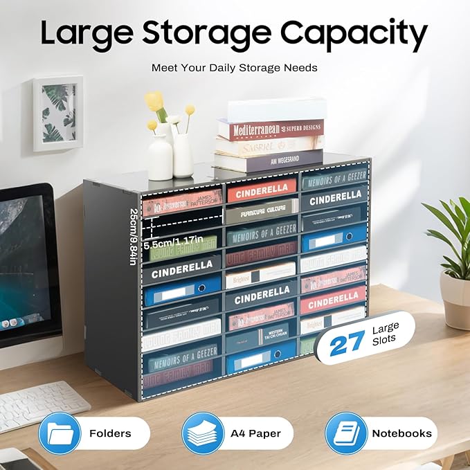 Literature Organizers, 27 Compartments Office Mailbox - Image 2