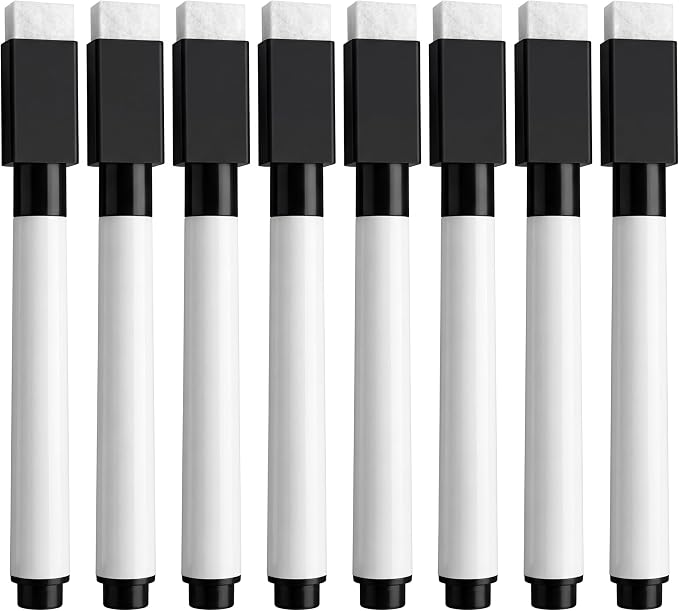 Fine tip Dry Erase Black Markers by Unknown