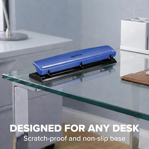 Bostitch 3-Hole Punch, 15 Sheet Capacity, Heavy Duty All-Metal Paper Punch - Image 6
