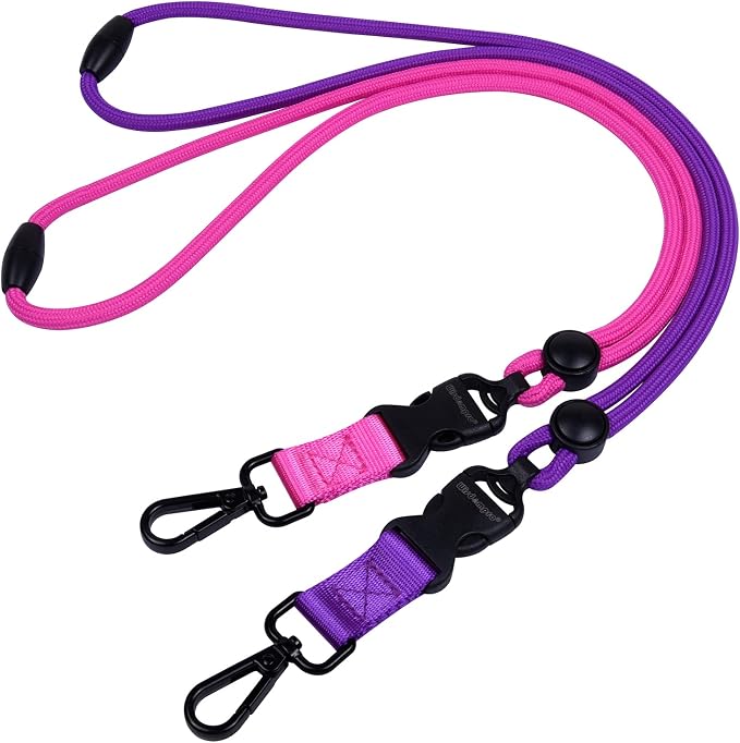Wisdompro 2 Pack of 21 inch Durable Round Cord Heavy Duty Lanyard by Wisdompro