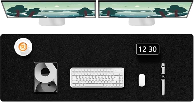 Hsurbtra Desk Pad, XXXL Extended Mouse Pad, Waterproof Desktop Blotter Protector by Hsurbtra